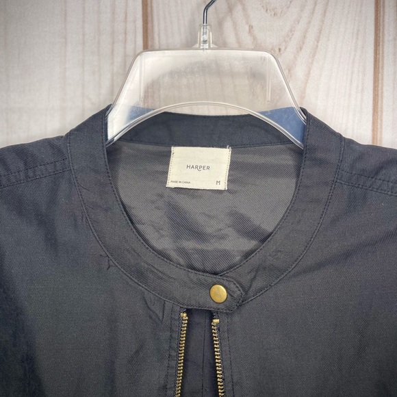 Black Bomber Jacket - Picture 3 of 4